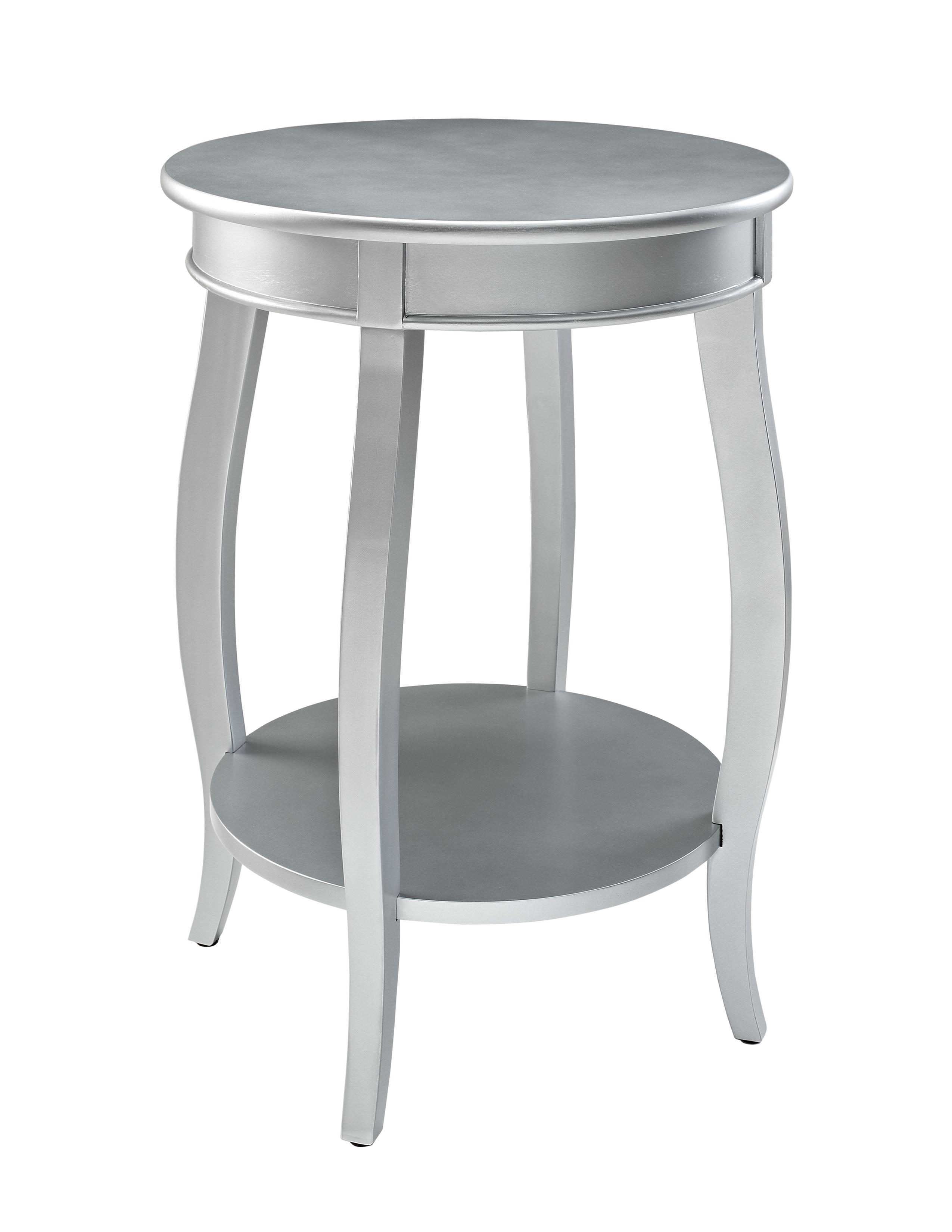 Powell Accent Tables 145-350 Round Table w/ Shelf | Wayside Furniture ...